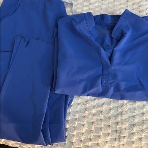 Figs Blue Scrub Set